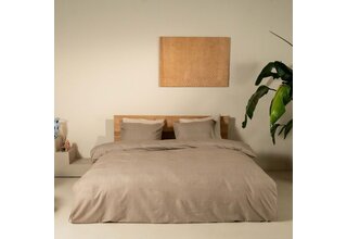 Kayori  Susa  Housse de couette  Flanelle  200x200/220   Moka