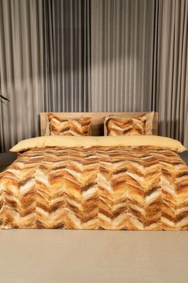 Kayori  Yumi  Housse de couette  Satin de coton  240x200/220 Or