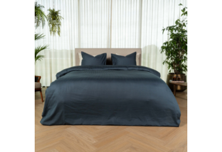 Kayori Elin  Housse de couette  Satin de coton  140x200/220  Denim