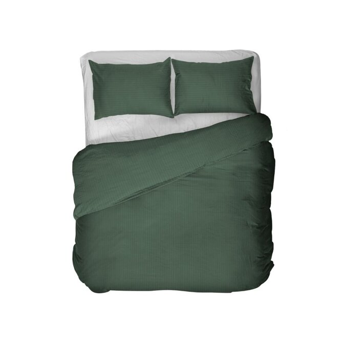 Kayori Elin  Housse de couette  Satin de coton  140x200/220  Vert foncé