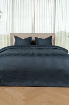 Kayori Elin  Dekbedovertrek  Katoensatijn  200x200/220  Denim