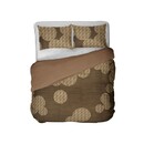 Kayori Kayori Jiro Housse de couette Satin de coton 140X200/220 Brun