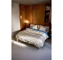 Auping Seaside Grid housse de couette 240x200/220 Bleu clair