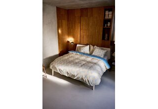 Auping Seaside Grid housse de couette 240x200/220 Bleu clair