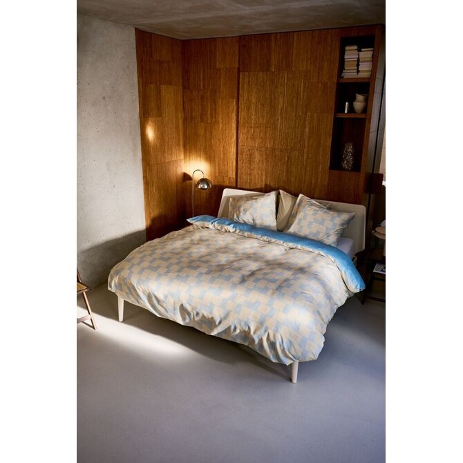 Auping Seaside Grid dekbedovertrek 240x200/220 Light Blue