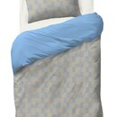 Auping Auping Seaside Grid dekbedovertrek 240x200/220 Light Blue
