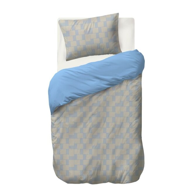 Auping Seaside Grid dekbedovertrek 240x200/220 Light Blue