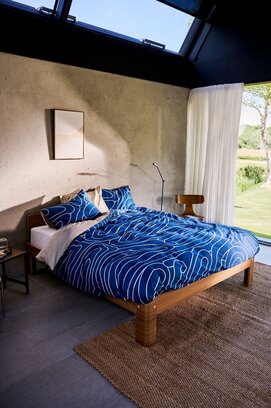 Auping Meandering housse de couette 240x200/220 Bleu