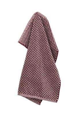 Bunzlau Castle Small Check keukendoek 53x60 Burgundy