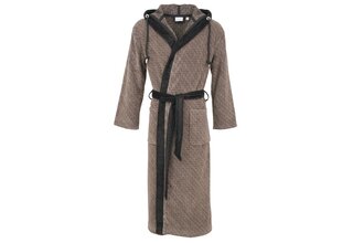 Carl Ross peignoir à capuche 660300 kaki foncé/noir profond 48/50