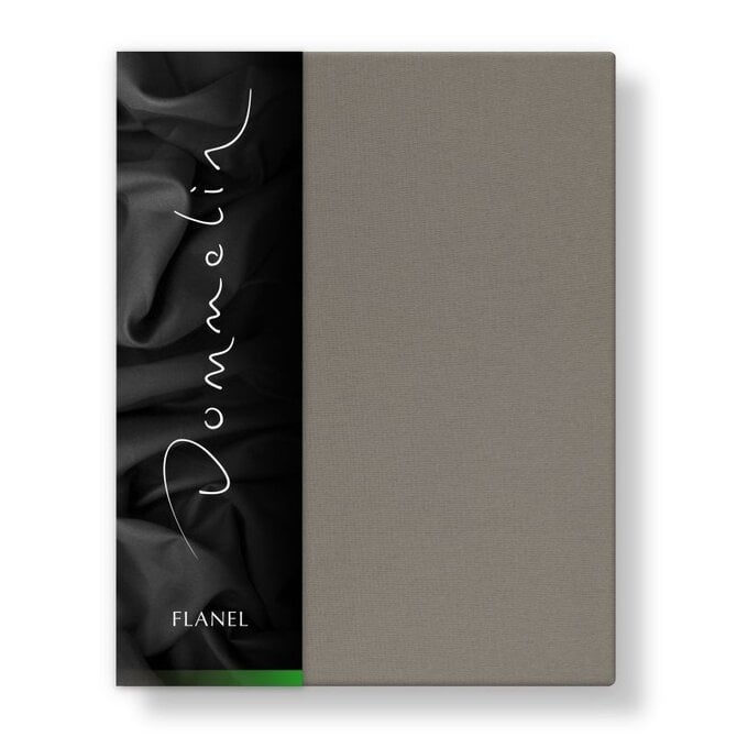 Dommelin Drap-housse Uni Flanelle Taupe 140x200/30