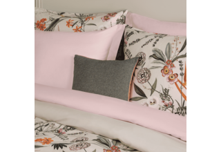 Dommelin Sierkussenhoes Bravio Katoen-Wol 300gr Leisteengrijs 40x40 cm