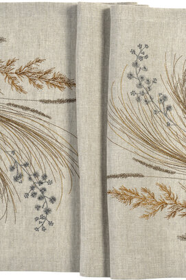 Sander chemin de table Chatham 50x150 Cou. 19 - Beige/Raffia