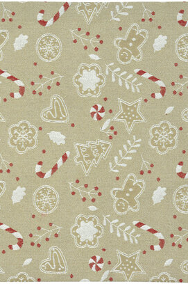 Sander set de table Ginger Man 35x50 Col. 19 - Beige/Rouge