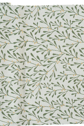 Sander chemin de table Misty 50x140 Fb. 02 - écru/vert