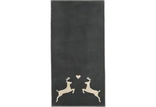 Cawö Alpenchic Édition Cerf 6228 Drap de douche 70x140 gris