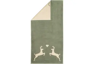 Cawö Alpenchic Edition Hert 6228 Gastendoekje 30x50 groen