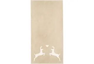 Cawö Alpenchic Édition Cerf 6228 Serviette 50x100 beige
