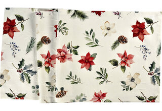 Sander chemin de table Fleurs de Noël 50x140 Fb. 40 - Original