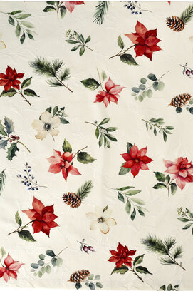 Sander tafelkleed X-Mas Flowers 170 rond Fb.40 - Original