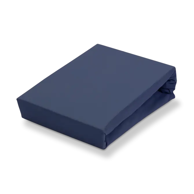 Vandyck Jersey Suprême Drap-housse pour topper 180/200x200/220 Bleu marine 036