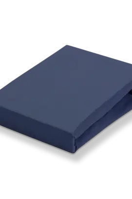 Vandyck Jersey Suprême Drap-housse pour topper fendu 180/200x200/220 marine 036