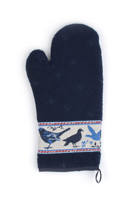 Bunzlau Castle Birds ovenwant 20x37 Dark Blue