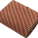 David Fussenegger David Fussenegger MERANO plaid en mélange de laine Pied de Poule (GRS) terre cuite 200x160cm