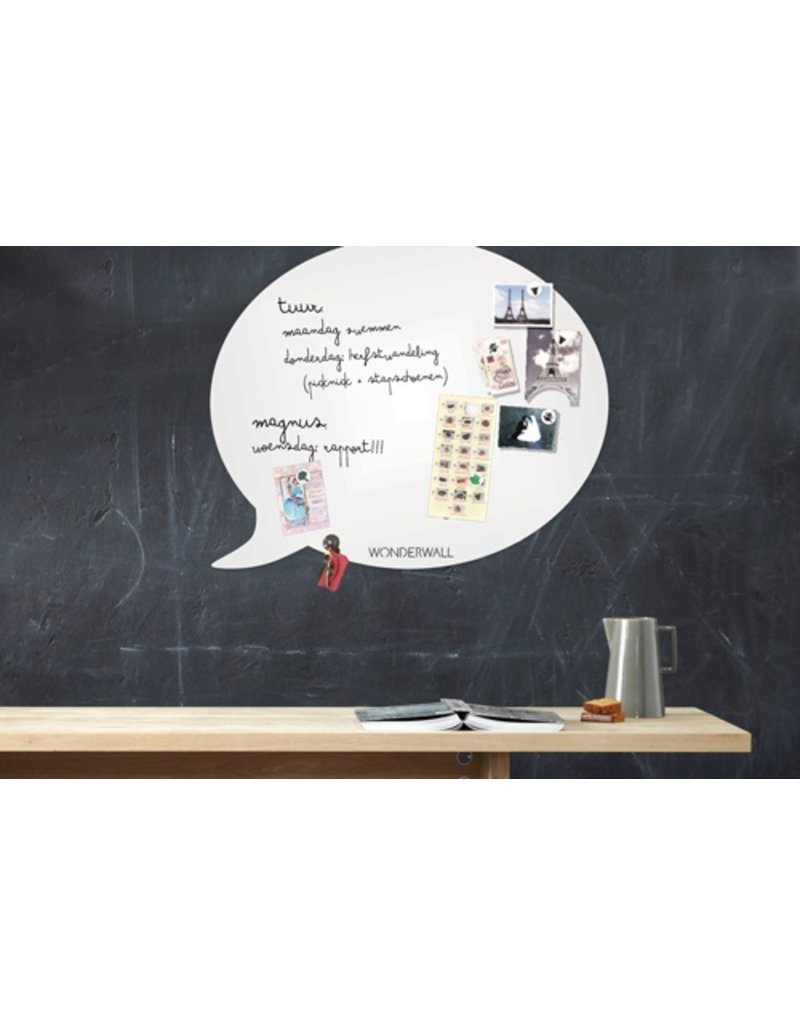 FAB5 Wonderwall whiteboard et tableau magnétique bulle 50 x60 cm