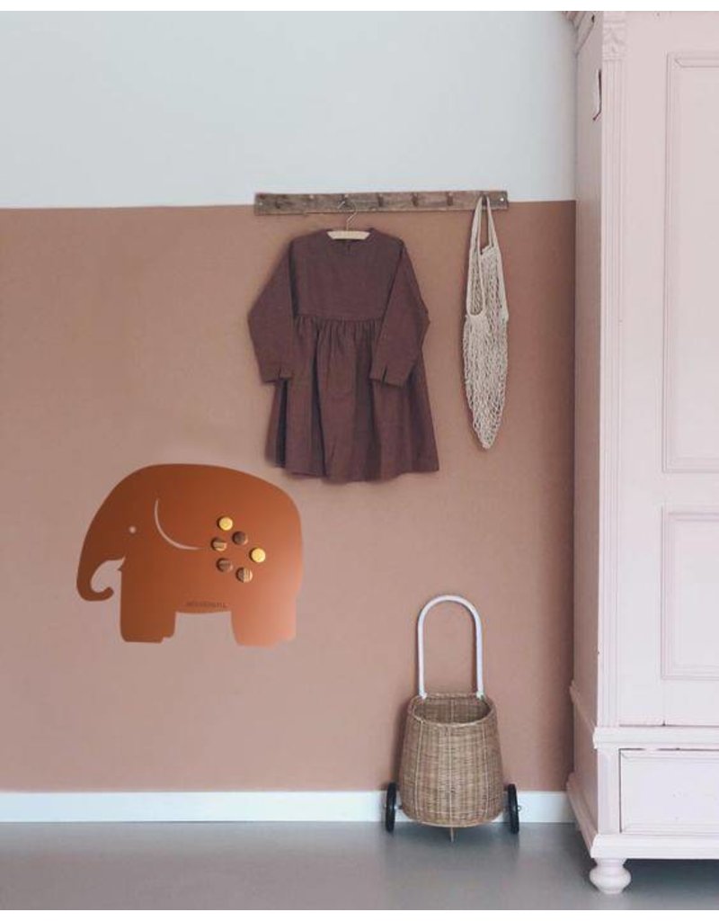 EXCLUSIVE COLLECTION FAB5 magneetbord olifant medium 50 x 60 cm