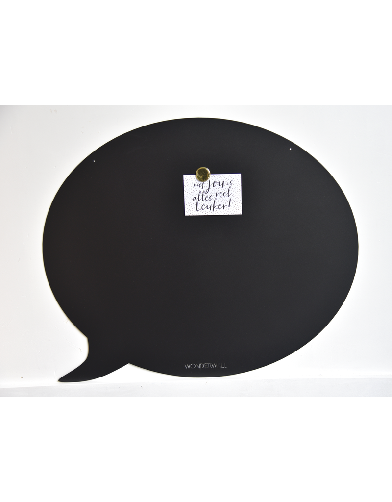 FAB5 Wonderwall Tableau magnetic Noir bulle-50 x 60 cm