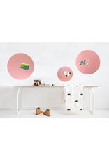 NEW ROUND GOLD MAGNETIC BOARD  PINK-