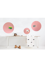 NEW ROUND GOLD MAGNETIC BOARD PINK