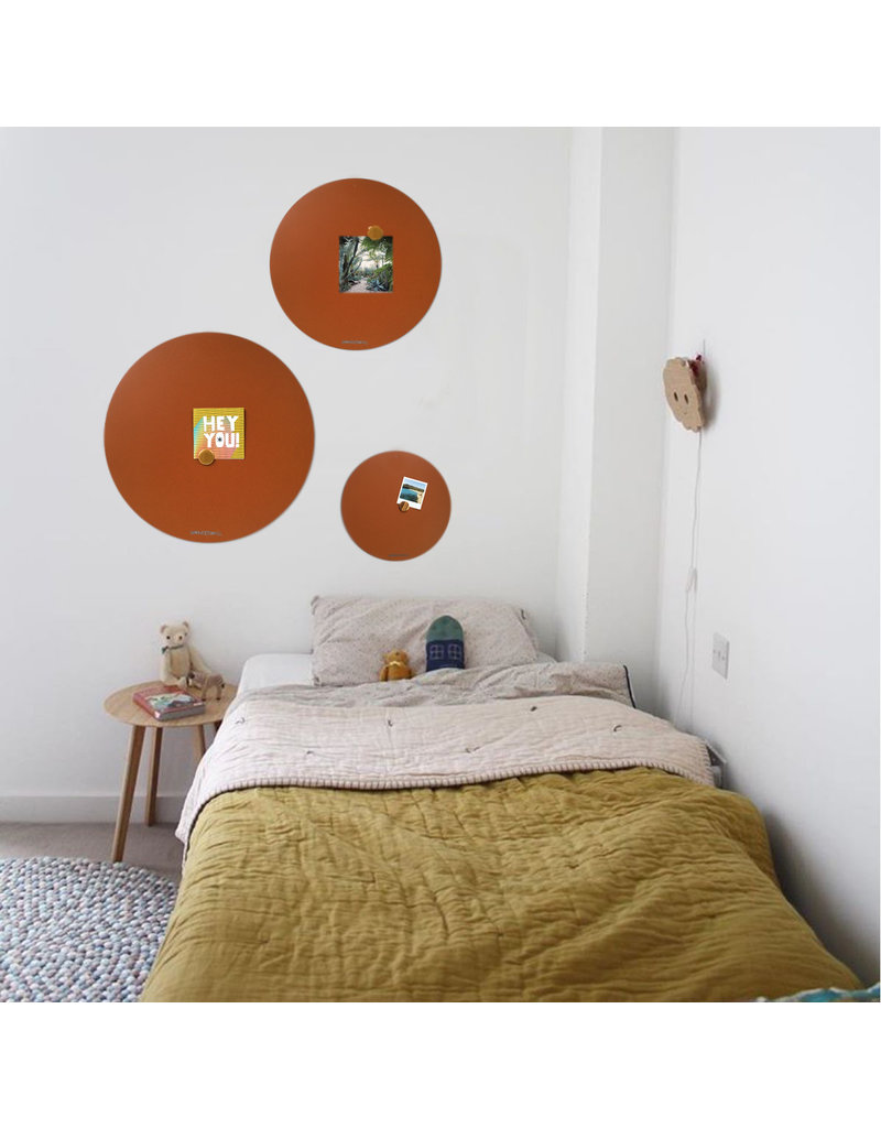 FAB5 Wonderwall Circle of life BRUIN- roest magneetbord- 83 cm