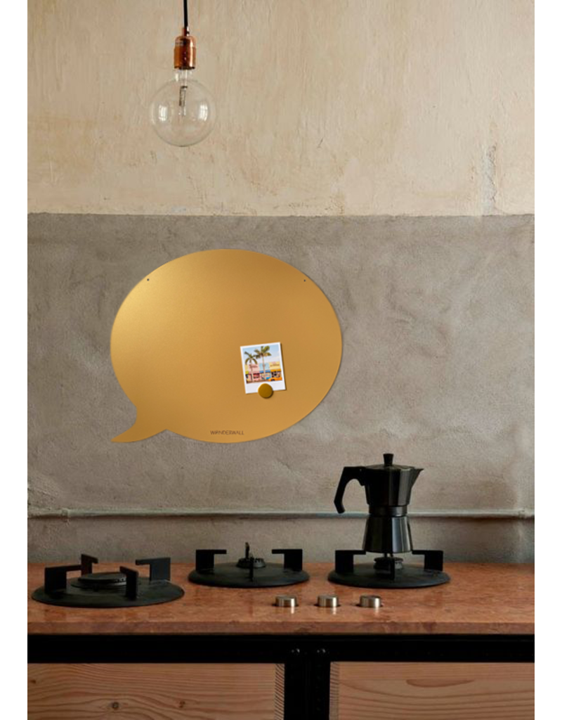FAB5 Wonderwall Magnetic Board speech bubble 50 x 60 cm sand yellow  - Copy - Copy