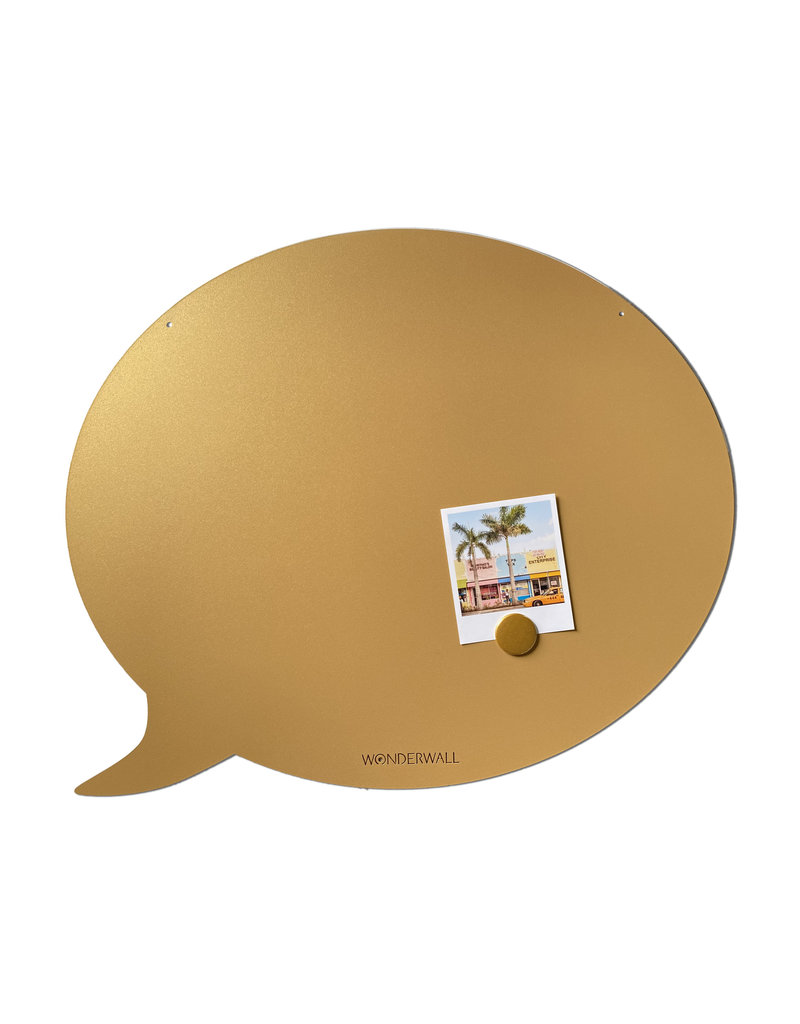 FAB5 Wonderwall Tableau magnetic bulle-67 x 80 cm or