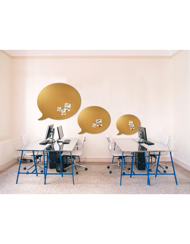 FAB5 Wonderwall Magnetic Board speech bubble 67 x 80 cm gold