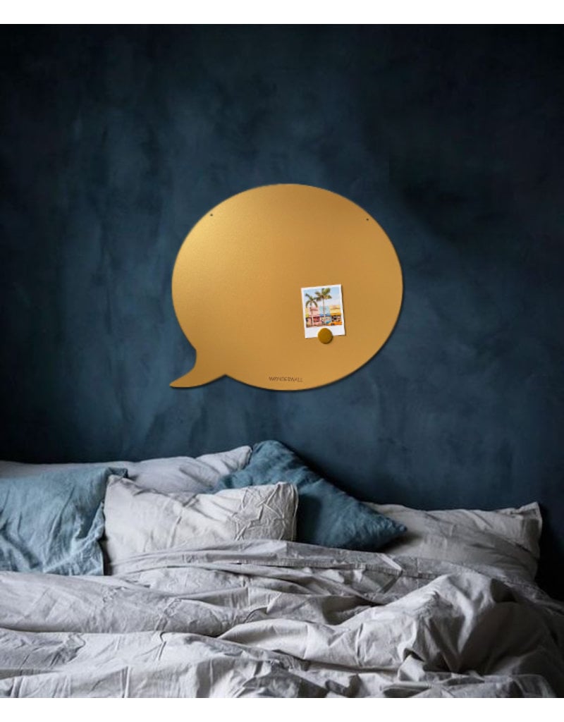 FAB5 Wonderwall Magnetic Board speech bubble 67 x 80 cm gold