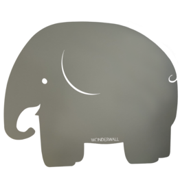 Wonderwall magneetbord Olifant grijs