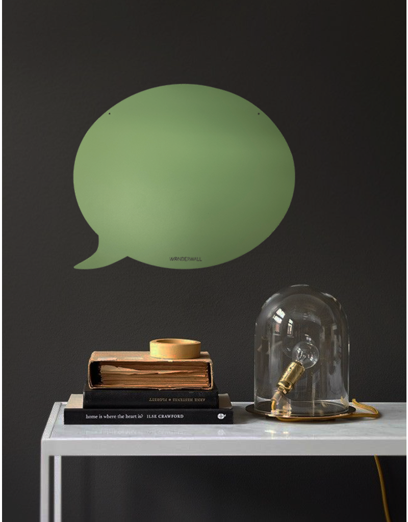 FAB5 Wonderwall    Wonderwall Magneetbord tekstballon 50 x 60 cm  groen
