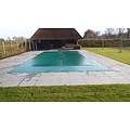 Zwembad afdekzeil PVC kleur blauw voor een bad van 5x10 meter