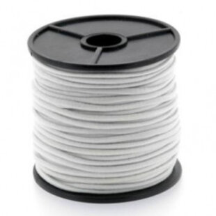 Trapezekoord 6 mm per meter wit