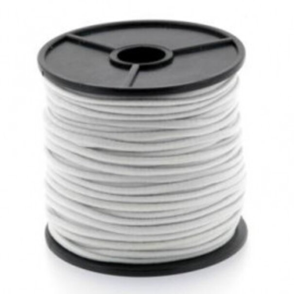 6mm dik mono-kern trapezekoord wit