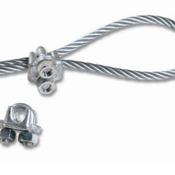 Draadklem 6mm verzinkt met moer