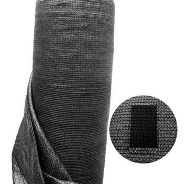 Windbreekgaas / Winddoek zwart 1.50x50 mtr
