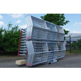 Hellend dak transport frame