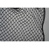 Nylon net geknoopt zwart 25mm maas  - extra dikke draad