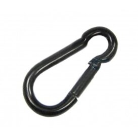 Karabijnhaak zwart 5x50