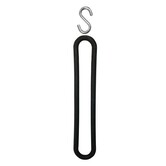 Rubber met losse S haak 40cm  - 25 pack