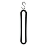 Rubber met losse S haak 40cm  - 25 pack